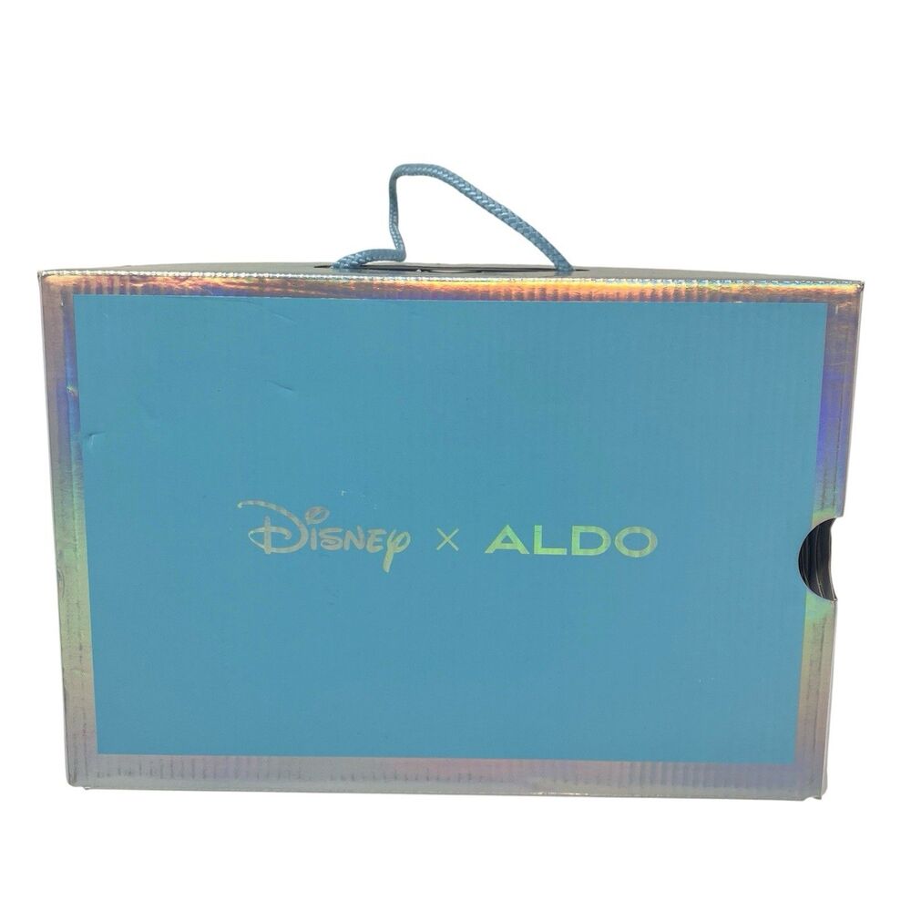 Aldo Disney Glass Slipper Heels Womens 8.5 Blue Clear Cinderella Strap Pump - Picture 15 of 16